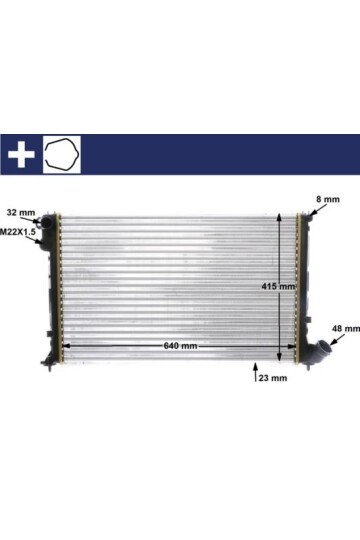 Kühlmittelkühler PEUGEOT 406 I