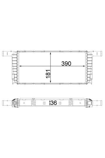 Kühlmittelkühler PORSCHE 911 / CAYMAN 12-