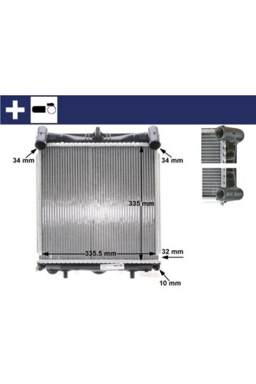 Kühlmittelkühler PORSCHE 911/BOXTER