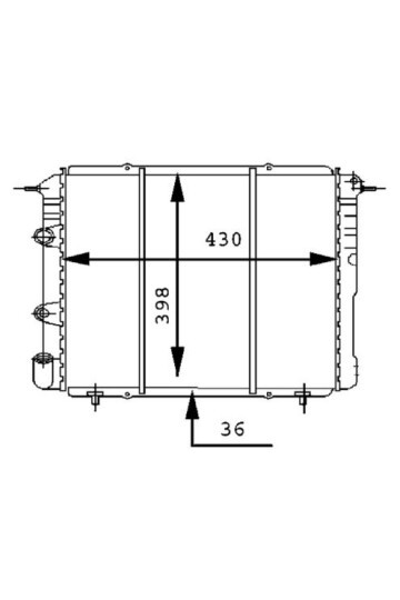 Kühlmittelkühler RENAULT 19 / TRAFIC