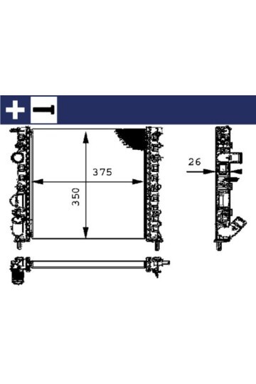 Kühlmittelkühler RENAULT CLIO II