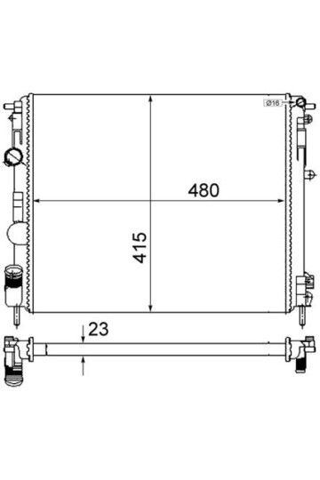 Kühlmittelkühler RENAULT KANGOO