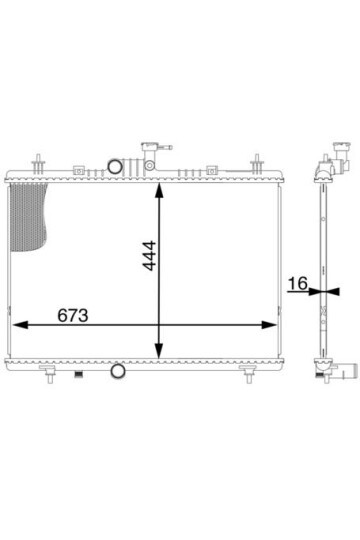 Kühlmittelkühler RENAULT KOLEOS