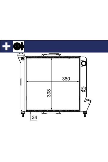 Kühlmittelkühler RENAULT RAPID / SUPER 5