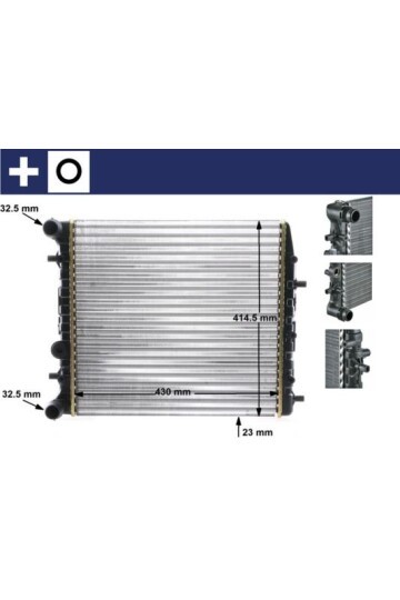 Kühlmittelkühler SKODA FABIA / VW POLO