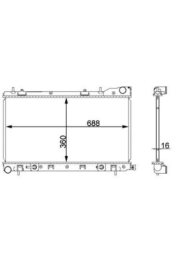 Kühlmittelkühler SUBARU FORESTER