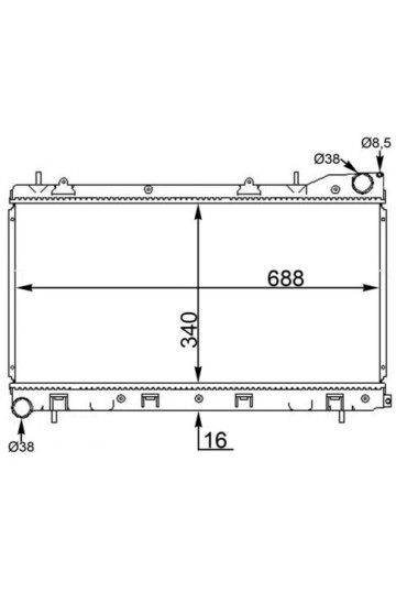 Kühlmittelkühler SUBARU FORESTER 2.0S