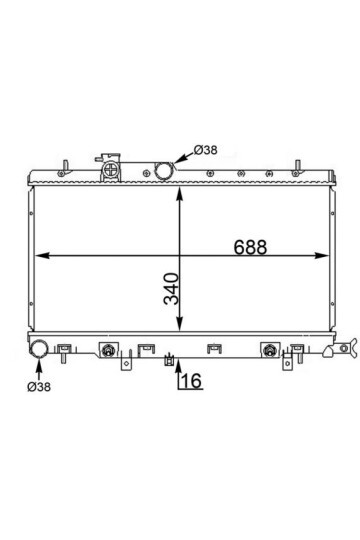 Kühlmittelkühler SUBARU IMPREZA 1.5/1.6