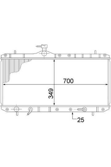 Kühlmittelkühler SUZUKI LIANA