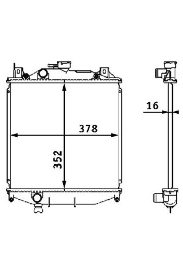 Kühlmittelkühler SUZUKI SWIFT II