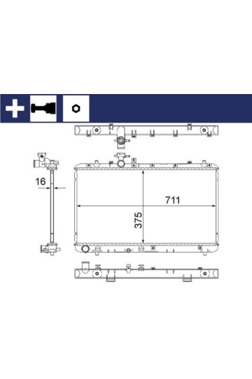 Kühlmittelkühler SUZUKI SX4