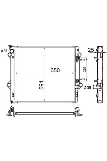 Kühlmittelkühler Toyota Landcruiser 2002-