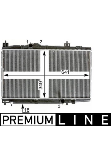 Kühlmittelkühler TOYOTA YARIS 1.4 D-4D