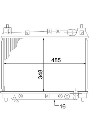 Kühlmittelkühler TOYOTA YARIS