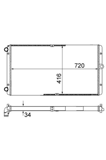 Kühlmittelkühler VW TRANSPORTER T4