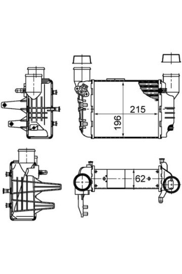 Ladeluftkühler AUDI A4 1.8 T