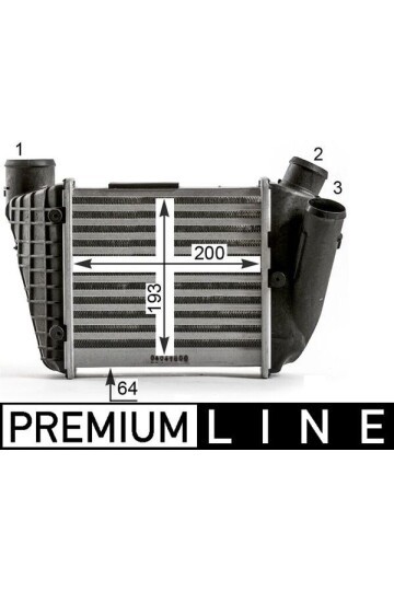 Ladeluftkühler AUDI A4 2.5 TDi V6