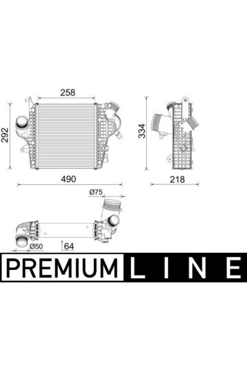 Ladeluftkühler AUDI Q7 3.0 TDI E-TRON