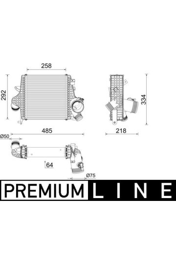 Ladeluftkühler AUDI Q7 TFSI E QUATTRO