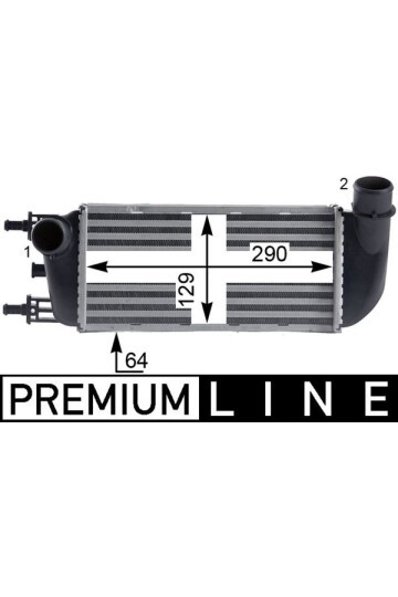 Ladeluftkühler FIAT 500 1.3