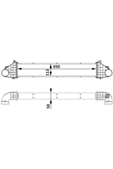Ladeluftkühler FORD FOCUS / VOLVO S40 V5
