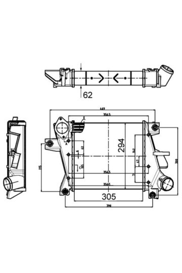 Ladeluftkühler NISSAN X-TRAIL T30 2.2D