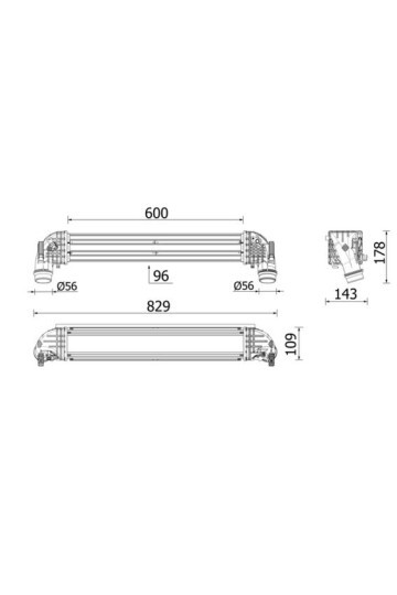 Ladeluftkühler OPEL ASTRA-K 1.6