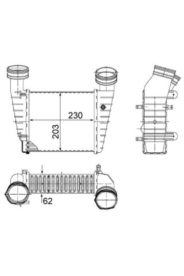 Ladeluftkühler SKODA SUPERB