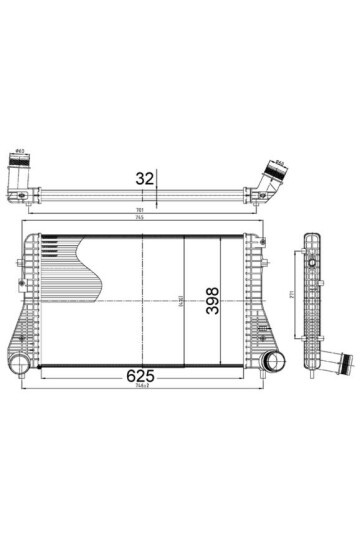 Ladeluftkühler VAG PASSAT CC 2.0