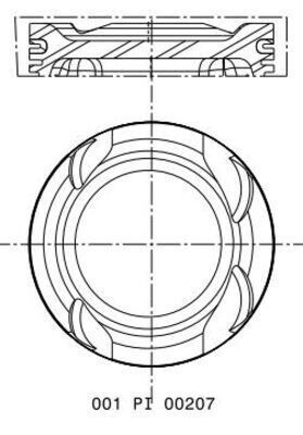 MOTOR PISTON SEGMAN 0.50 72.20 MM MEGANE IV 15>CAPTUR II 20> KADJAR 15>SC NIC IV 15> QASHQAİ J11 18> 1.3 TCE H5H 85-120KW/115-163 PS-H5H 450-470