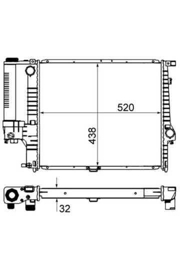 MOTOR SU RADYATORU BMW M20 M40 M43 M50 E34 90>95