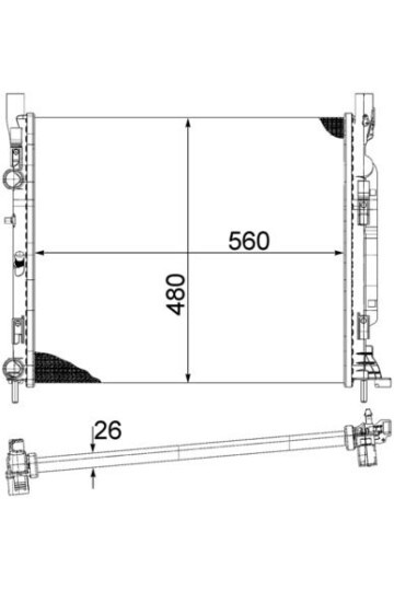 MOTOR SU RADYATORU MERCEDES CITAN W415 12> . RENAULT KANGOO II 1.2TCe-1.5dCi-1.6 16V 08>