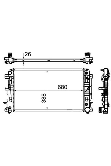 MOTOR SU RADYATORU MERCEDES SPRINTER B906 06>