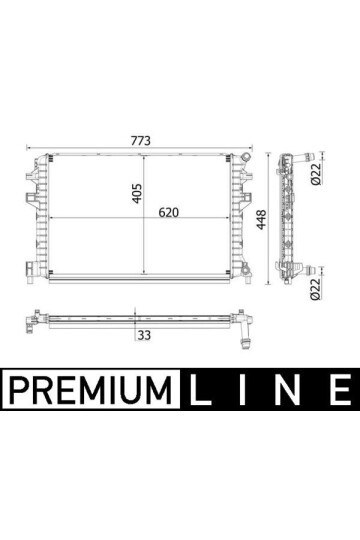 Niedertemperaturkühler AUDI A3