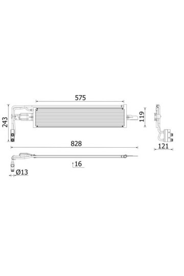 OİL COOLER. ENGİNE OİL OPEL ASTRA