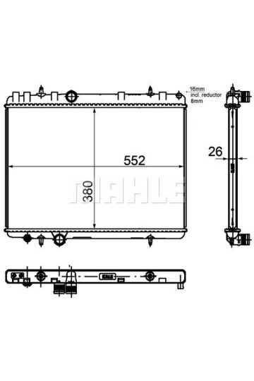 RADİATOR PEUGEOT 407-CITROEN C5