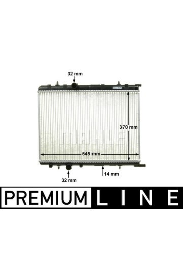RADYATÖR 307 00>C4 04>1.4 16V-1.6 16V-PARTNER-BERLINGO 97>2.0 HDI 00> AC KLİMASIZ MEK 562.8x378x27