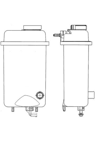 RADYATOR SU DEPOSU BMW E39 E38 M60 M62 M73