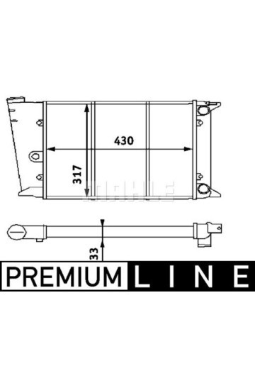 RADYATÖR VW GOLF I -JETTA I-DIV.