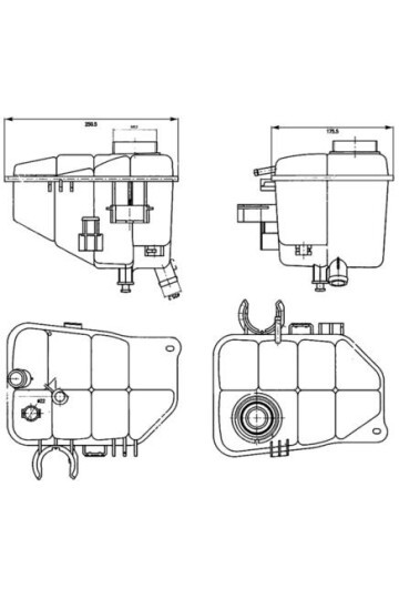 RADYATOR YEDEK SU DEPOSU MERCEDES W203 CL203 S203 C209 A209