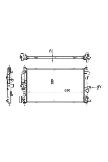 SU RADYATÖRÜ ASTRA J 10>15 ZAFIRA C 12>19 1.6-1.7-2.0 CDTI DTH-DTL-DTJ