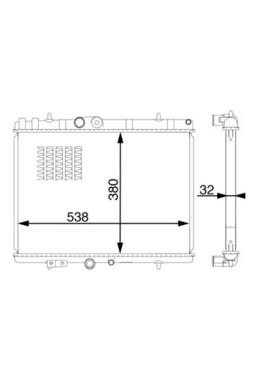 SU RADYATÖRÜ PEUGEOT BOXER-CITROEN JUMPER 2.0-2.2 BlueHDI
