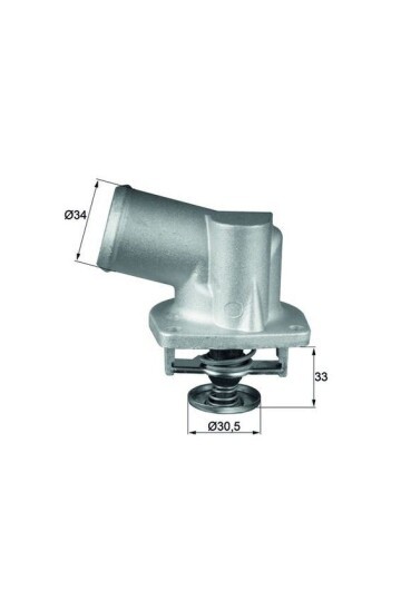 TERMOSTAT KOMPLE ASTRA F-CORSA B-TIGRA-VECTRA B-TIGRA 1.4 16V-1.6I 16V 92C