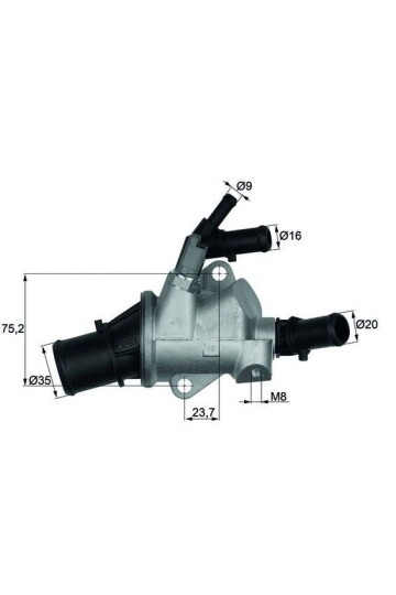 TERMOSTAT KOMPLE FIAT CROMA 194 88C