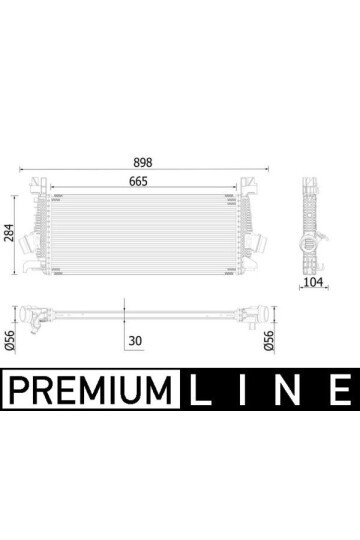 TURBO INTERCOOL RADYATÖRÜ INSIGNIA A 09>17 ASTRA J 10>15 ZAFIRA C 12> 1.6 TURBO A16XHT-B16SHL-SHT