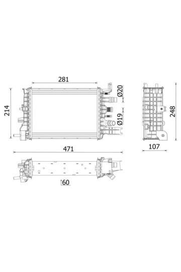 TURBO RADYATÖRÜ INTERCOOLER DACIA DUSTER II 1.5 DCİ 18 > K9K678