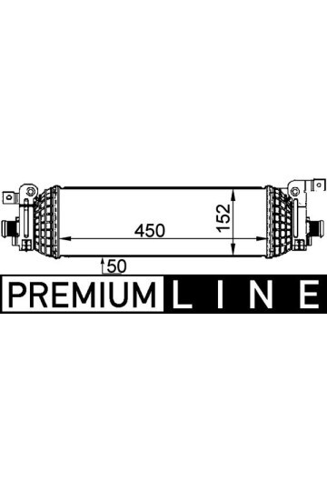 TURBO RADYATORU INTERCOOLER FUSION 1.6TDCI 90PS 02> MAZDA 2 03> 1.4 DE 450 142 50