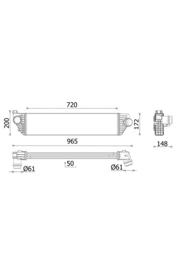 TURBO RADYATÖRÜ RENAULT MASTER III 10> OPEL MOVANO B 10> 2.3dCi