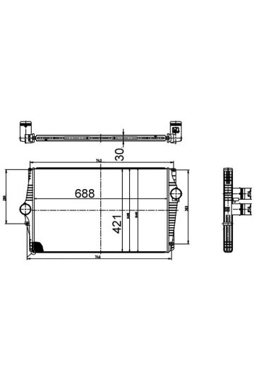 TURBO RADYATÖRÜ VOLVO XC90 I D3 D5 2002-2014 XC90 T6 2002-2006
