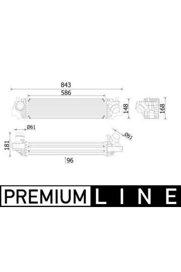 TURBOSARJ RADYATORU BMW F40 F45 F46 F48 F39 MINI F54 F55 F56 F57 F60 PREMIUM LINE